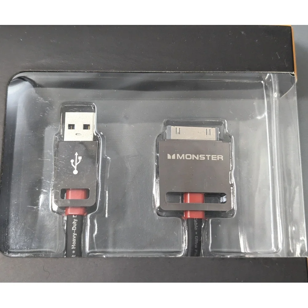 Monster iCable Dock Connect 30-Pin to USB Sync Charge Cable 1M 3.28FT New
